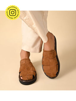 SKO - Arta Brown Suede Slippers