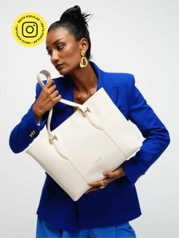 THESTO - Classic Handle Tote White (XL)