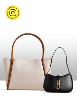 THESTO - Tube Tote Bag and Diva Shoulder - White (XL)