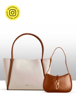 THESTO - Tube Tote Bag and Diva Shoulder - White (XL)