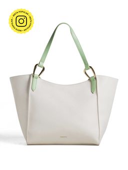 THESTO - White Maven Extra Large Shoulder Bag Fit with 15.6 Inch Laptop