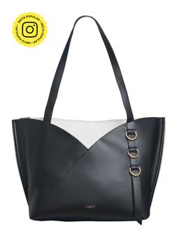 THESTO - Reine Fit Your 15.6 Laptop Solid-Plain Black Tote Bag