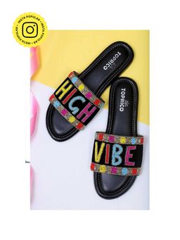 Toprico - High Vibe Beads Embroidered Multi Color Flat