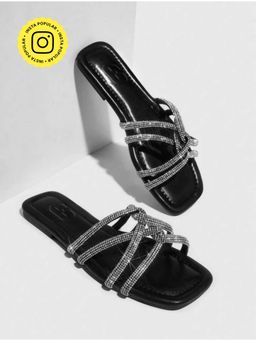 Toprico - Making Moves Embellished Black Flats