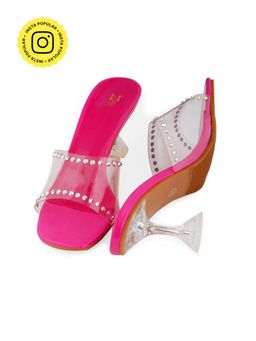 Zori World - Eden-embellished Pink Rhinestone Heels