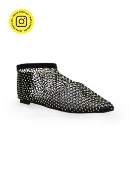 Zori World - Glitz -Embellished Black Flats