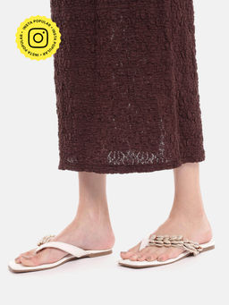 Zori World - Marina - With White Shells Flats