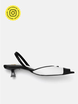 Zori World - Women White CAPPICCINO Kitten Heels