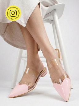 Zori World - Amor - Pink Heart Toed Mules