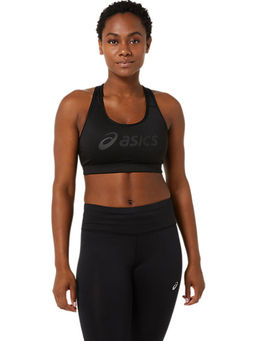 ASICS - Padded Black Womens Sports Bra Black