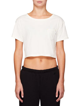ASICS - Jsy Crop Ss White Casual Tee