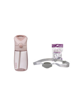 b.box - Pink Solid Plastic Bottle with Bottle Sling