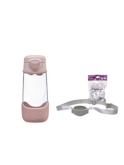b.box - Pink Solid Plastic Bottle with Bottle Sling
