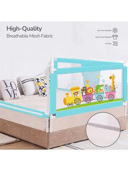 R for Rabbit - Blue Printed Blended Fabric Bed Rail
