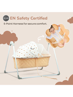 R for Rabbit - Peach Solid Polyester Cradle