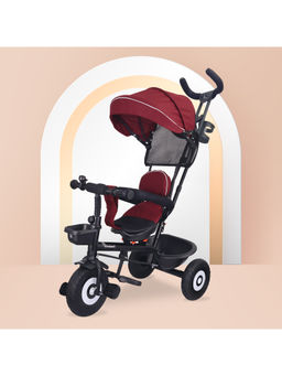 R for Rabbit - Maroon Polyester Tricycle