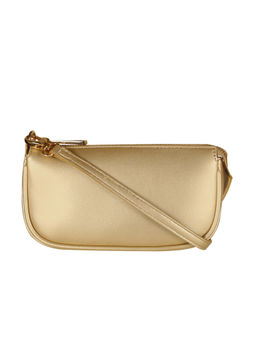 The House Of Ganges - Baby Sling Vegan Leather Handbag Gold