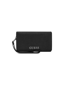 Guess - Black Solid Abbas Phone Organizer Wallet