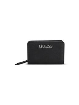 Guess - Black Solid Abbas French Wallet