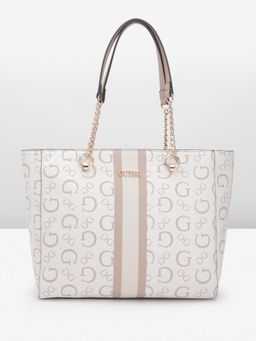 Guess - Stone Monogram Faysmith Tote Bag