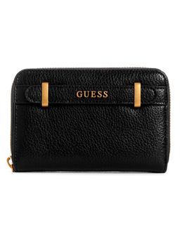 Guess - Black Textured Sestri Zip Around Wallet