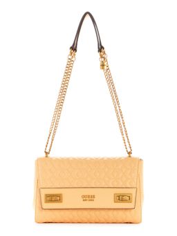 Guess - Pale Peach Quilted Katey Flap Handbag