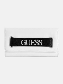 Guess - White Multi Solid Creswell Slim Clutch