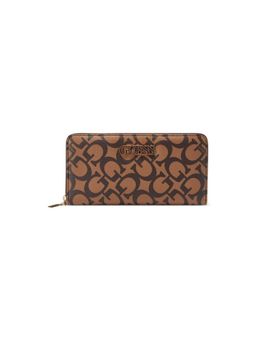 Guess - Cocoa Monogram Artemis Zip Around Wallet