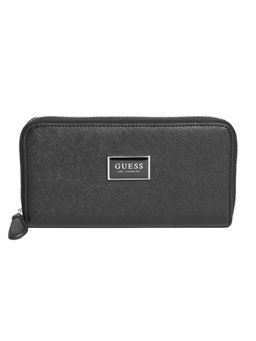 Guess - Black Solid Abree Zip Around Wallet