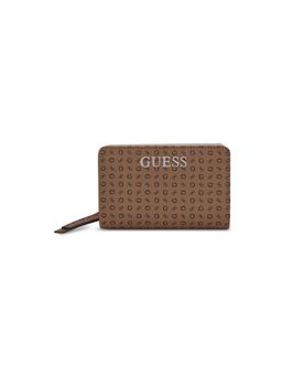 Guess - Brown Monogram Abbas French Wallet