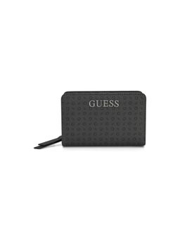 Guess - Charcoal Monogram Abbas French Wallet