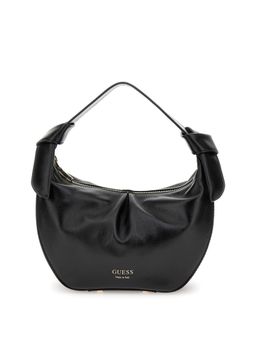 Guess - Black Solid Jolie Half Moon Hobo Handbag