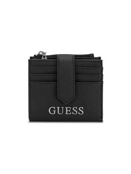 Guess - Black Solid Abbas Credit Card Case