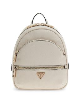 Guess - Beige Textured Manhattan Polyurethane Backpack