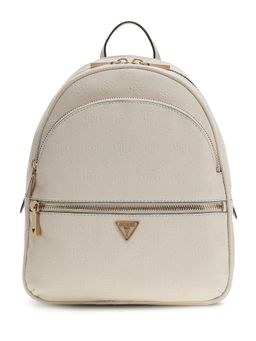 Guess - Beige Textured Manhattan Backpacks