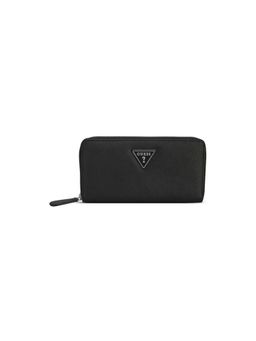 Guess - Black Solid Viviette Zip Around Wallet