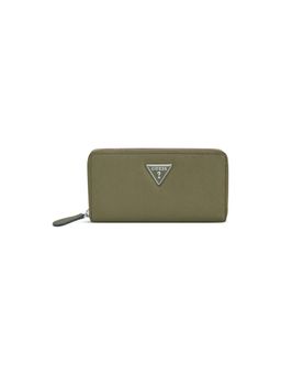 Guess - Olive Solid Viviette Zip Around Wallet