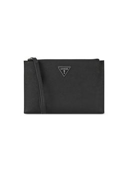 Guess - Black Solid Viviette Wristlet Card Case