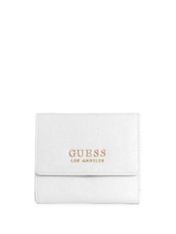 Guess - White Textured Kolt Trifold Wallet