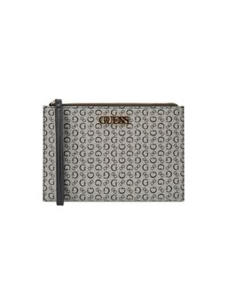 Guess - Black Monogram Artemis Wristlet Card Case