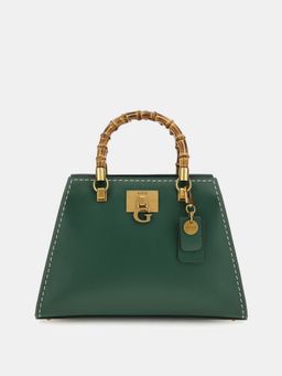 Guess - Women Green Solid Satchel Bag With Detachable Strap