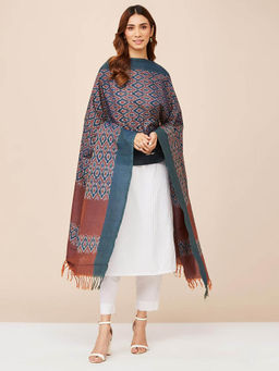 Fabindia - Teal Cotton Dupatta