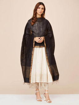 Fabindia - Black Silk Dupatta