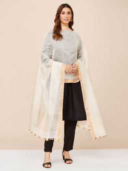 Fabindia - Natural Cotton Silk Blend Dupatta