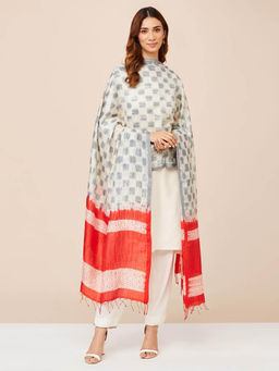 Fabindia - Grey Silk Dupatta