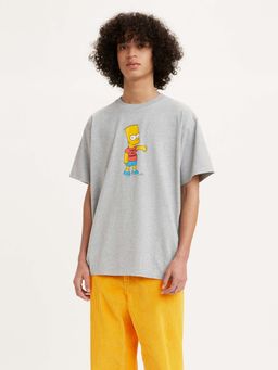 Levi's - Men Crew Neck T-Shirts-Grey