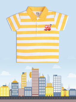 MINI KLUB - Baby Boys Yellow White Polo T-Shirt