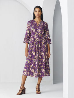 Ancestry - Floral Printed Lace Dress