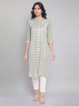 W - Sage Green Dobby Kurta