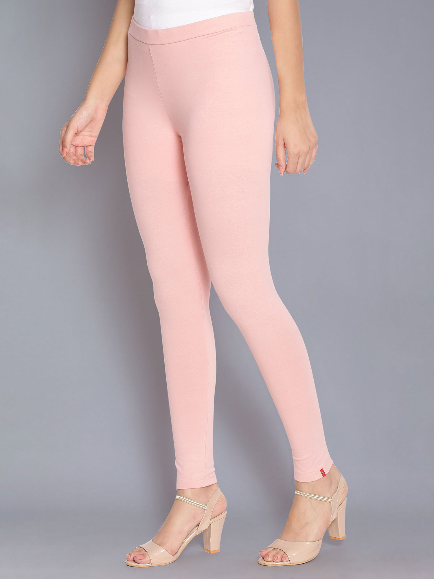 Buy W Shell Pink Skin Fit Tights Online 